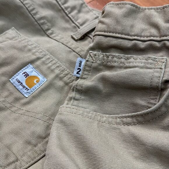 Carhartt 2 HRC Cargo Flame Resistant Tan Chinos with Straight Leg Design 36/36 - Picture 10 of 13
